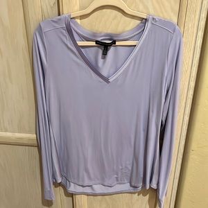 3/$30| 🌸 WHBM Woven Front Long Sleeve Tee